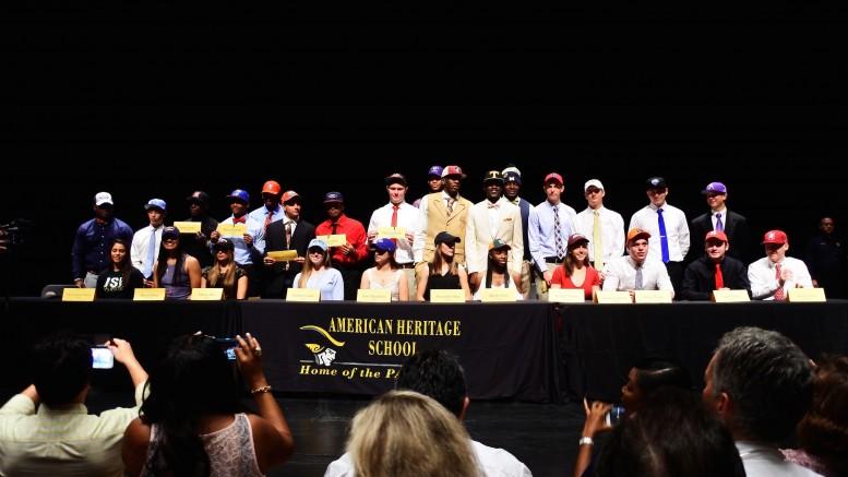 27 students officially commit to college athletics