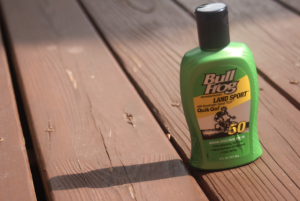 Sunburn-Free: Protect yourself from the sun’s harmful rays by applying sunscreen with a high amount of SPF. (Photo: Carrie Kuecks)