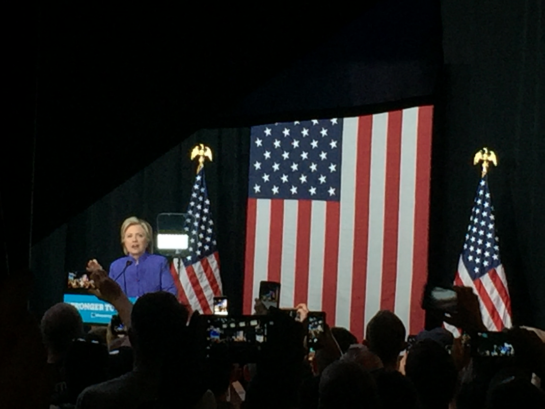 Clinton discusses LGBTQ rights in Wilton Manors campaign
