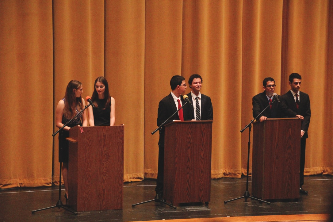 Student politicians mock candidates in presidential debate