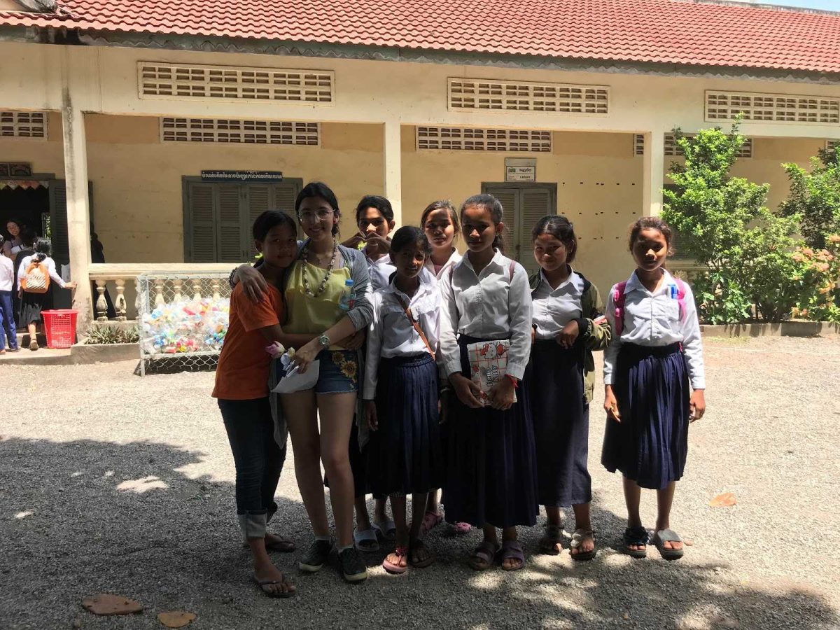 Senior Claudia Bermudez grew close with her students, developing a personal relationship beyond the classroom. (Photo/ Ren Hirashi)