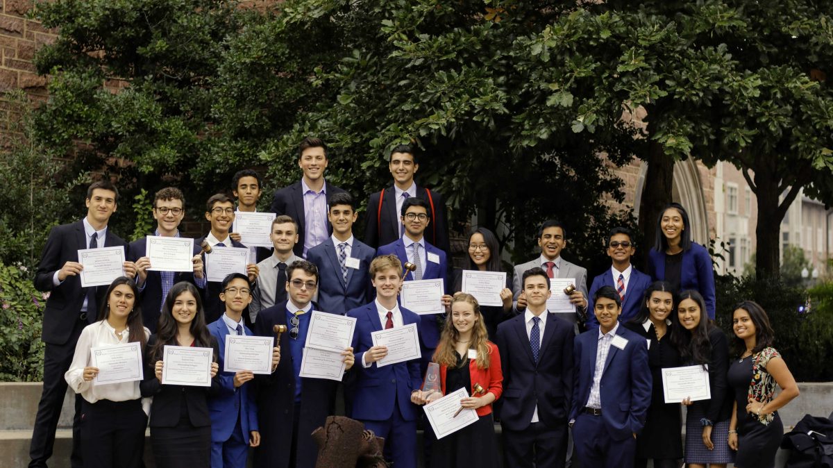 The Model UN team racked up individual awards from every level. Heritage delegates ranged from sophomores to seniors. (Photos/Jorge Rivera)