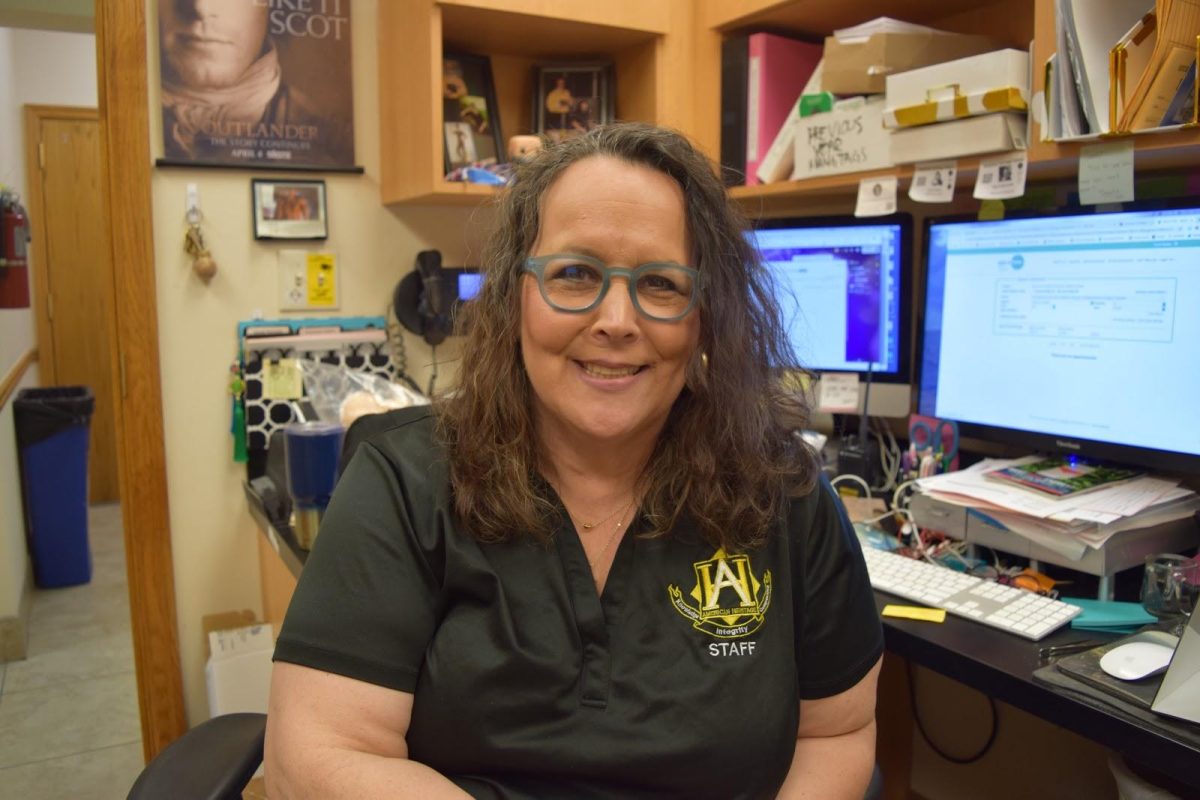 Mrs. Gedan’s final working day at American Heritage was Saturday Oct. 6. She will begin her new job shortly. (Photo/Joanne Haner)
