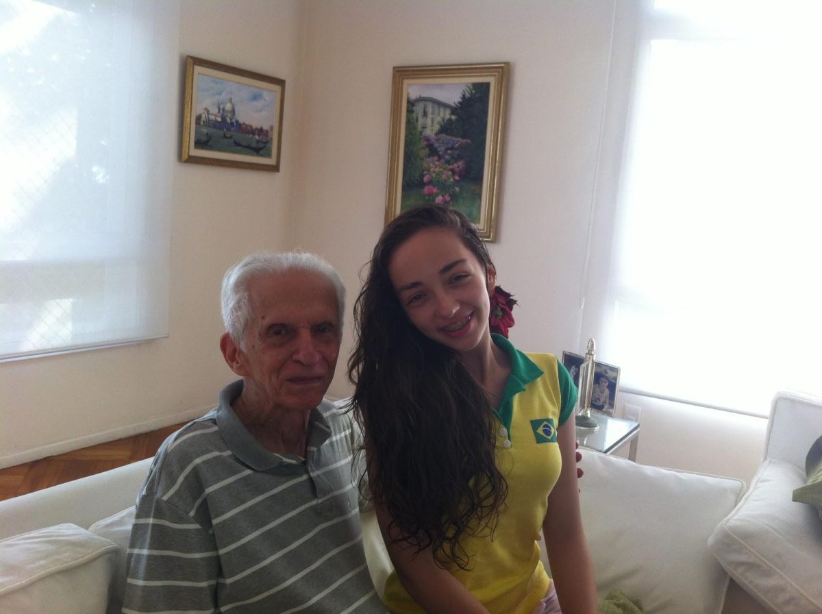 Coutinho took her inspiration for her poem from her family, her life in Brazil and her grandpa, who she calls “Vovô”, the Portuguese term for grandpa. (Photo submitted by Gabriela Coutinho)