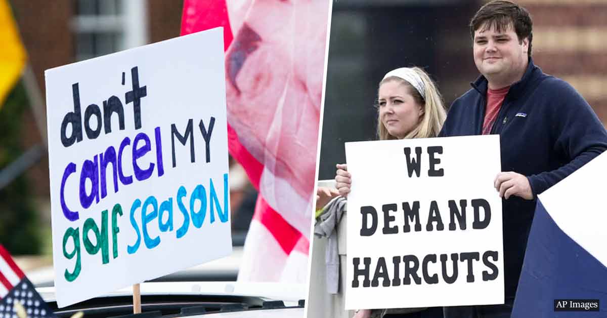 The fight against COVID...and for a haircut