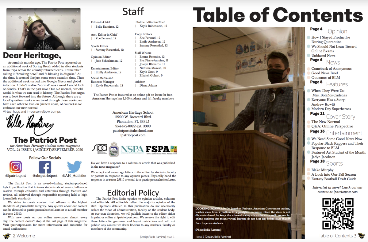 Newsmagazine staff publishes first issue