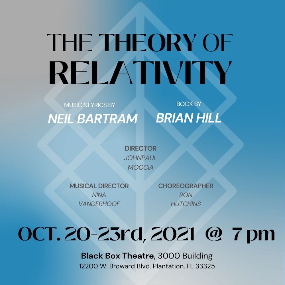 Thespians practice to perform “The Theory of Relativity”