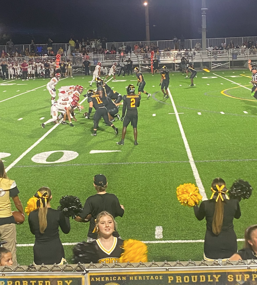 Patriots football braves the Lake Gibson Braves