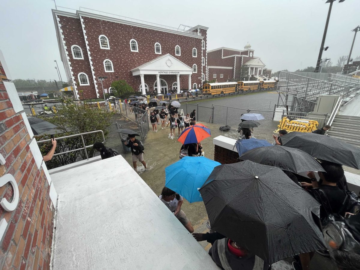 Floods sweep through the AHS campus