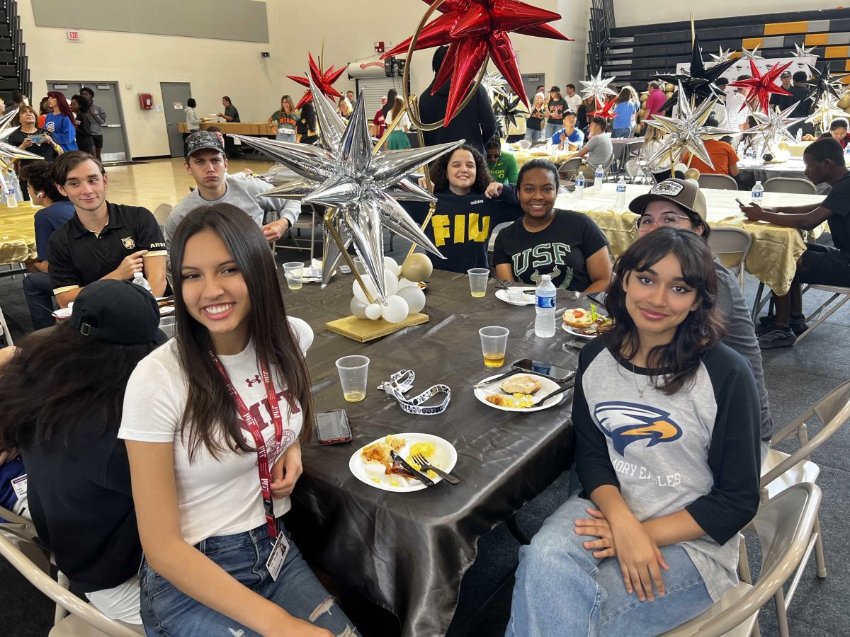 Seniors celebrate college commits at annual breakfast