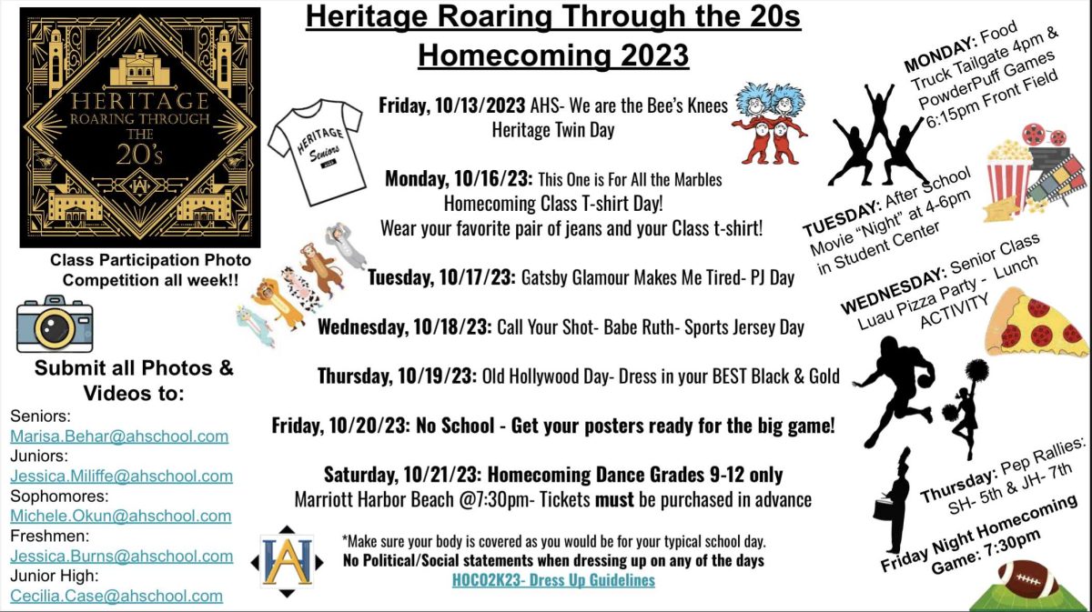 2023 Homecoming dress-up days