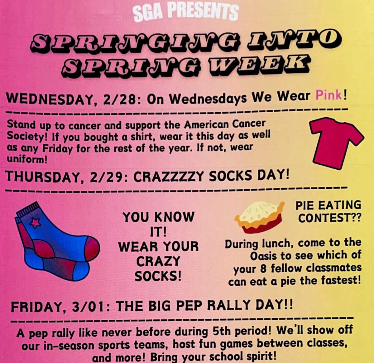 Springing into spring week: spring dress-up days