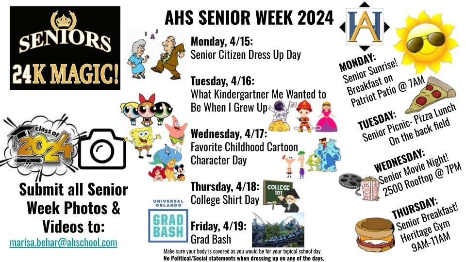 Senior dress-up days 2024