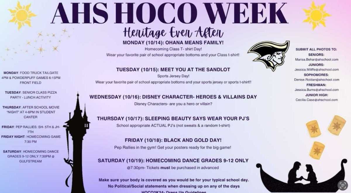 Spirit days released for “Heritage Ever After” Homecoming