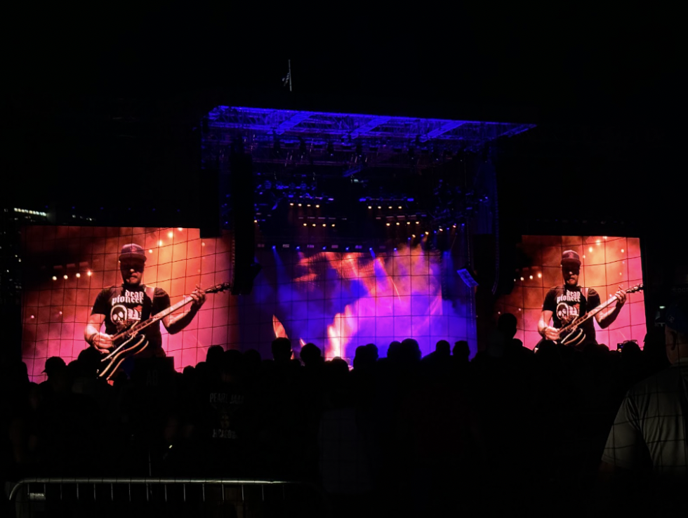Jamming at the Pearl Jam concert 