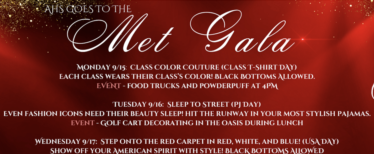 Dress up for the AHS Met  