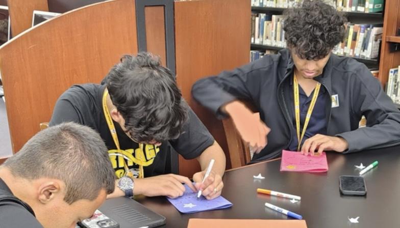 Key Club members brighten the days of elderly residents with Letters of Kindness
