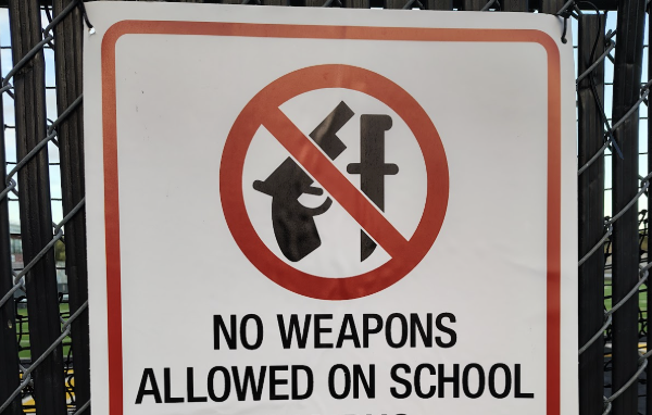 Where did these signs prohibiting weapons on campus come from?