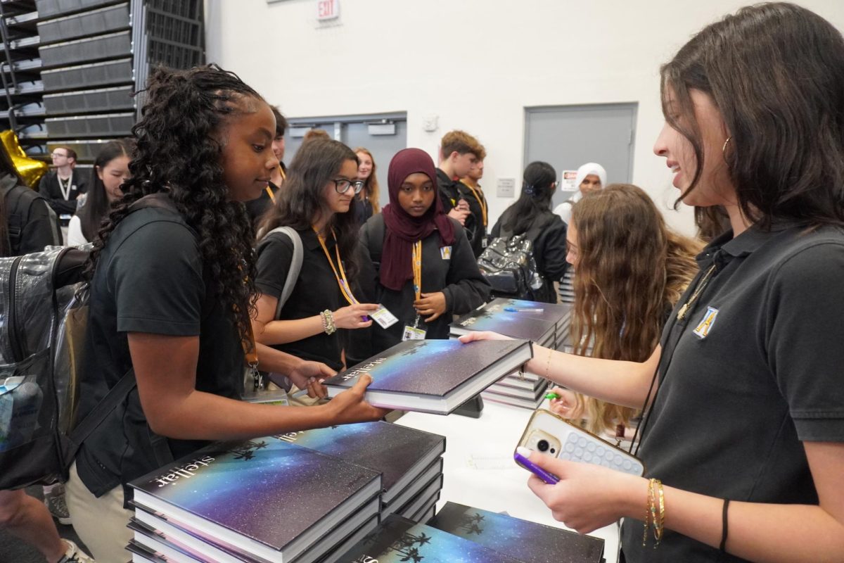 The yearbook arrives in students’ hands